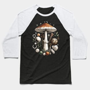 Cottagecore Aesthetic Dark Academia Aesthetic Mushroom Baseball T-Shirt